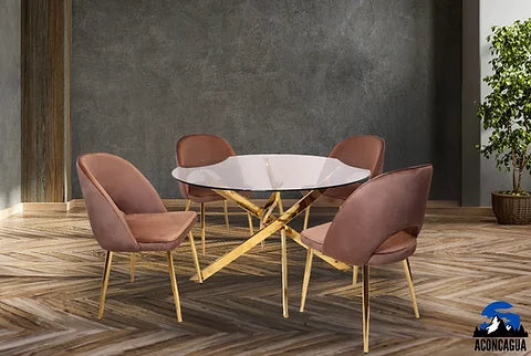 DT17003 Gold Dining Set