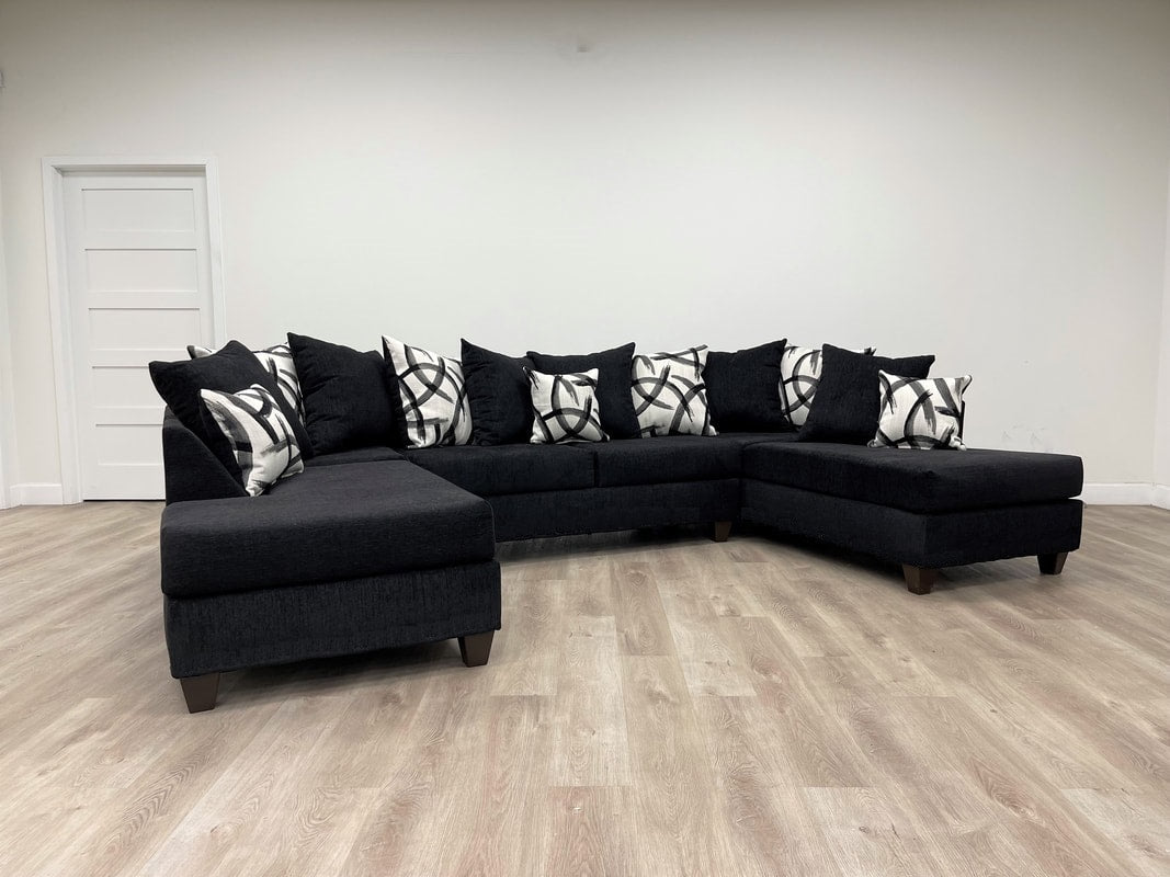 111 Black Sectional