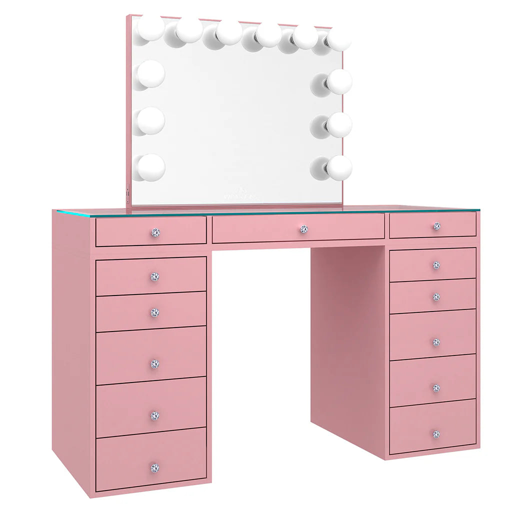 SlayStation Plus 2.0 Tabletop + Vanity Mirror + 5 Drawer Units Bundle