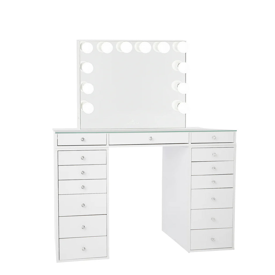 SlayStation Plus 2.0 Tabletop + Vanity Mirror + 6 Drawer Units Bundle