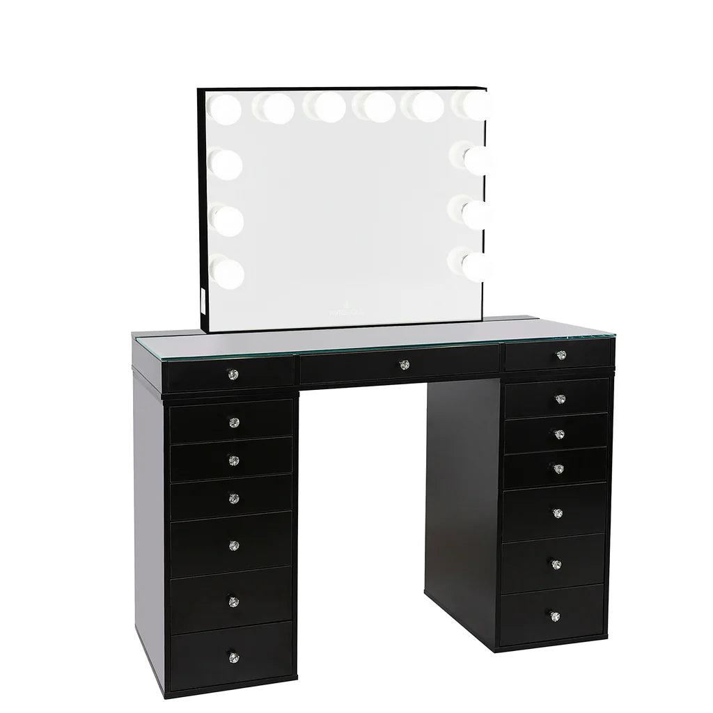 SlayStation Plus 2.0 Tabletop + Vanity Mirror + 6 Drawer Units Bundle