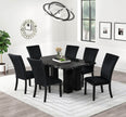 1220 Onyx FAUX MARBLE Black Dining Set