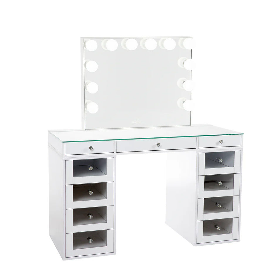 SlayStation Plus 2.0 Tabletop + Vanity Mirror + 4 Drawer Units Bundle