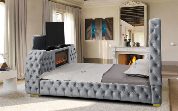 5115 Natalia Grey Bed
