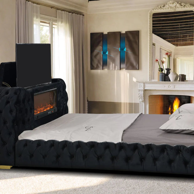5115 Natalia Black Bed