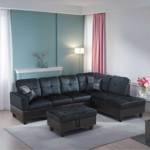 F112B Sectional + Ottoman