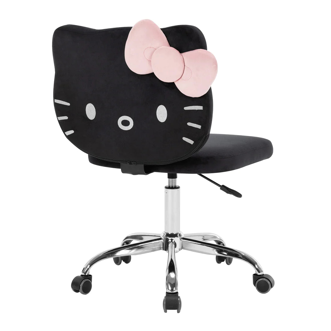 Hello Kitty Kawaii Swivel Black Vanity Chair – Divine Decor Furniture