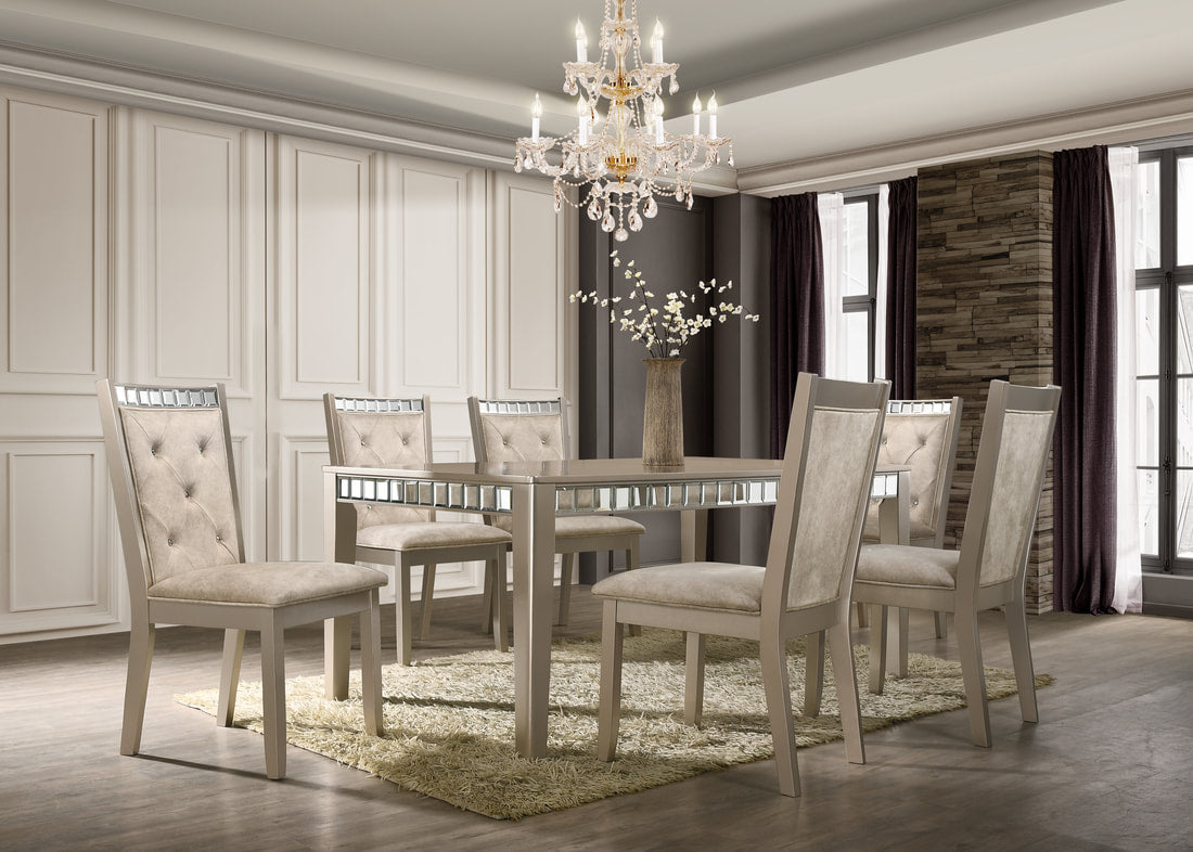 Clara Champage Dining Table Set