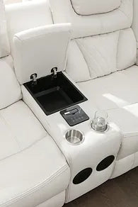 S2020 Party Time White Recliners Set