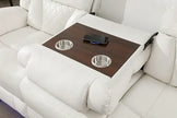 S2020 Party Time White Recliners Set