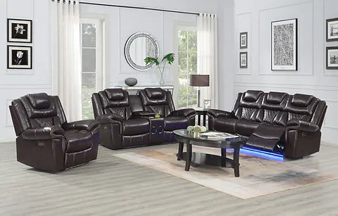 S2020 Party Time Brown Recliners Set