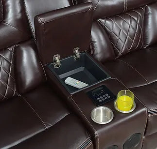 S2020 Juego de sillones reclinables marrones Party Time