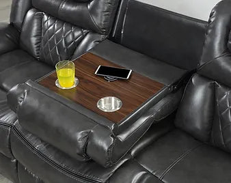 S2020 Party Time Grey Recliners Set