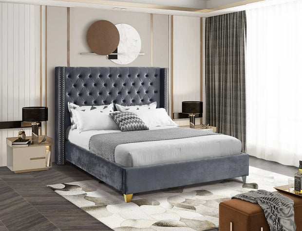 Cama Barolo Terciopelo Negro