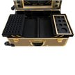 SlayCase Pro Vanity Travel Train Case with Stand in Champagne