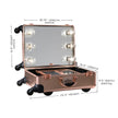 SlayCase® XL Vanity Travel Train Case in Rose Gold Bling