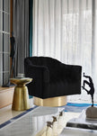 Farrah Velvet Swivel Chair