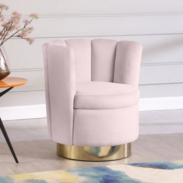 Lily Velvet Swivel Accent Chair