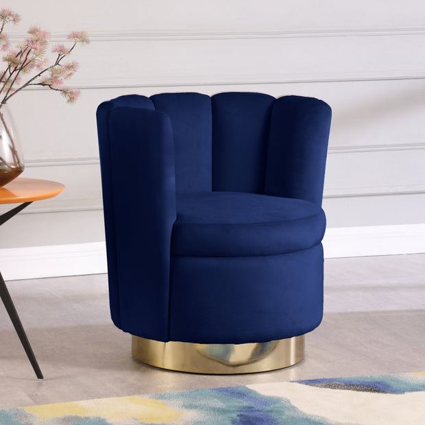 Lily Velvet Swivel Accent Chair