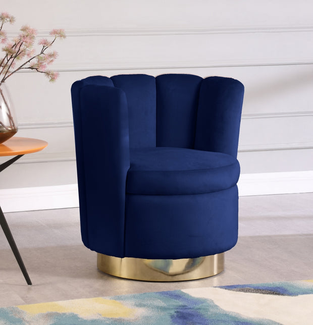 Lily Velvet Swivel Accent Chair