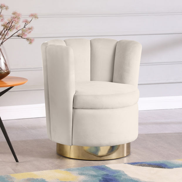 Lily Velvet Swivel Accent Chair