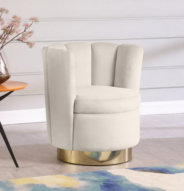 Lily Velvet Swivel Accent Chair