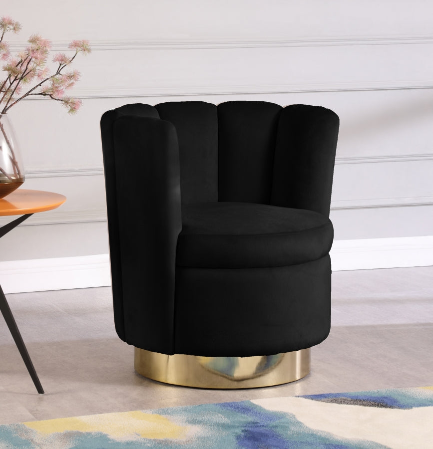 Lily Velvet Swivel Accent Chair