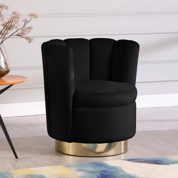 Lily Velvet Swivel Accent Chair