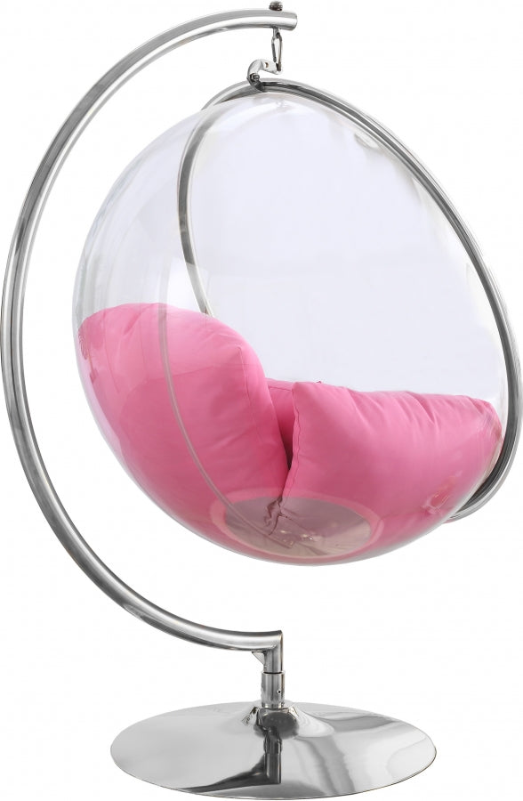 Luna Swing Bubble Silver Accent Chair