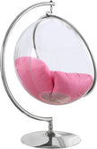 Luna Swing Bubble Silver Accent Chair