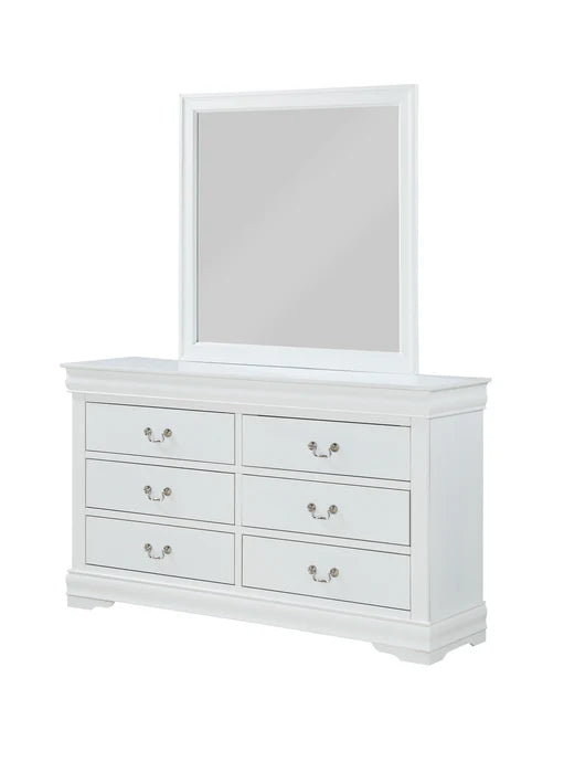 B3650 WHITE LOUIS PHILIP BEDROOM SET