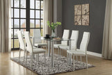 5538 White Florian 7pc Dining Set