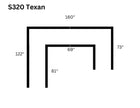 Texas Blue Sectional