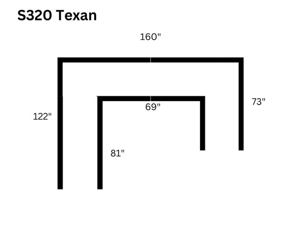 Texas Blue Sectional