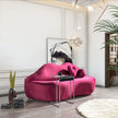 Lips Velvet Loveseat 81