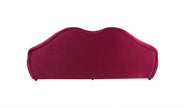 Lips Velvet Loveseat 81