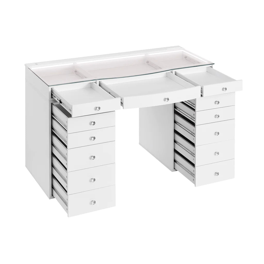 SlayStation Contour Pro 2.0 Vanity Table w/ LED Light