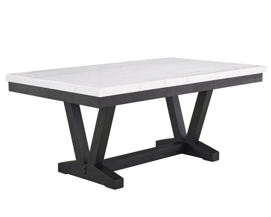 1319 VANCE FAUX TBL/WING DINING SET