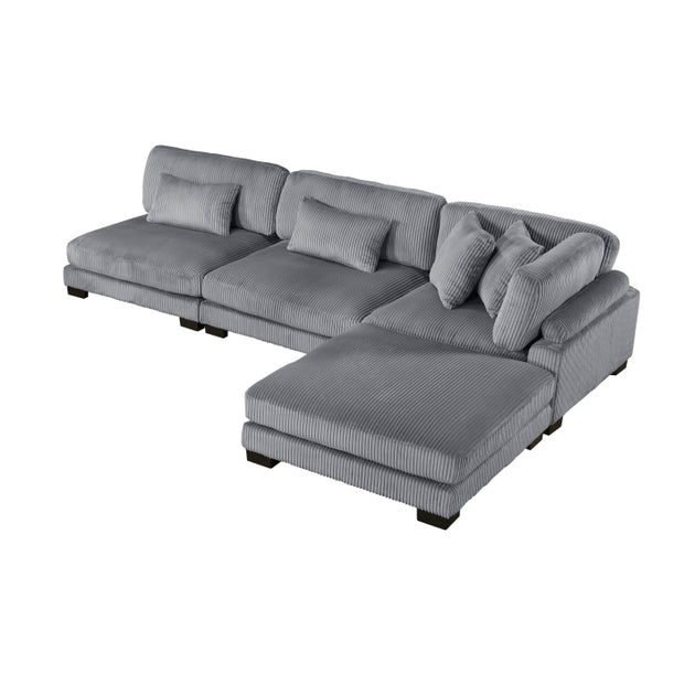 8555 4-Piece Modular Sectional with Ottoman