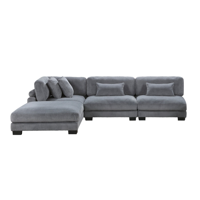 8555 4-Piece Modular Sectional with Ottoman