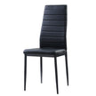 5538 Black Florian 7pc Dining Set