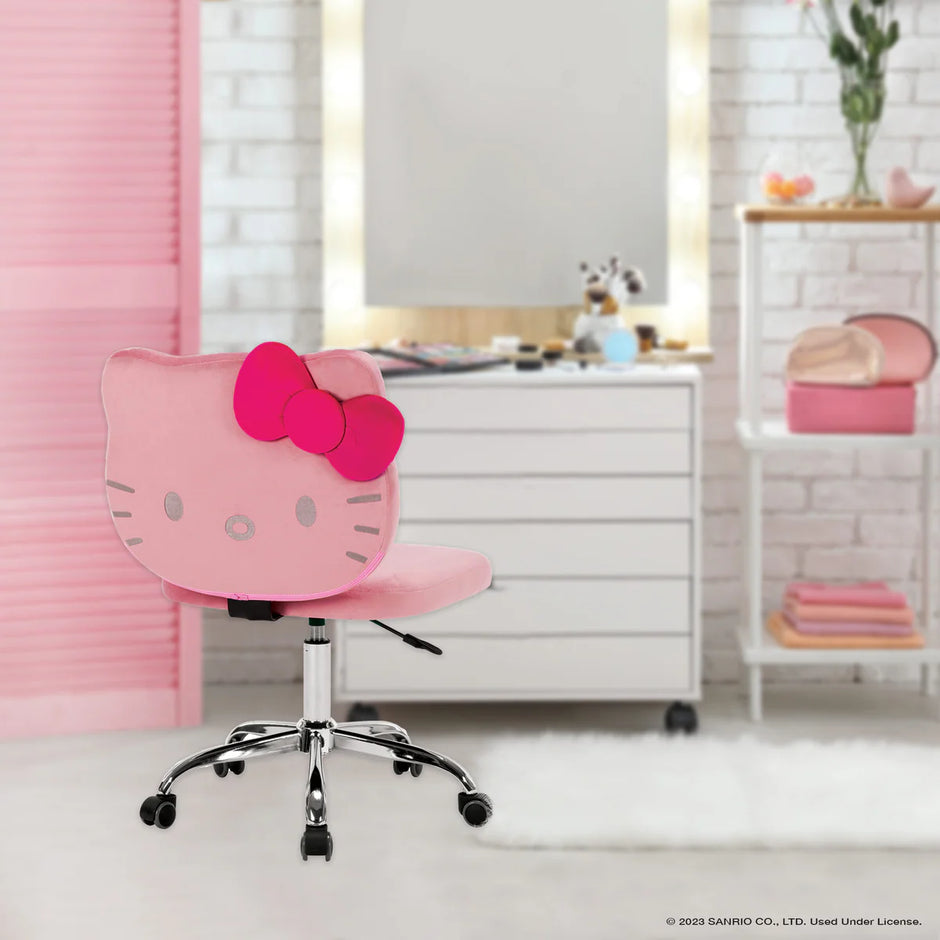 Hello Kitty Kawaii Swivel Vanity Chair