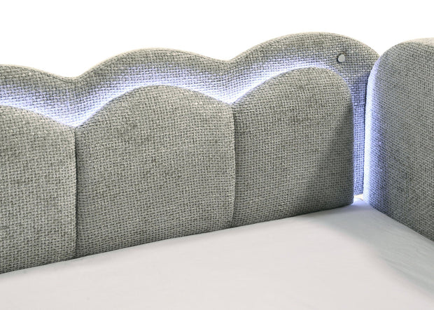 5328LG LIGHT GREY MELODY DAYBED