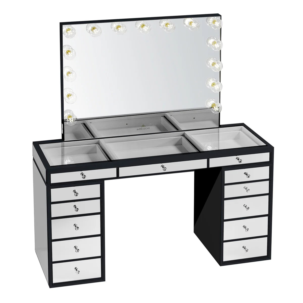 SlayStation Pro Premium Mirrored Vanity Table
