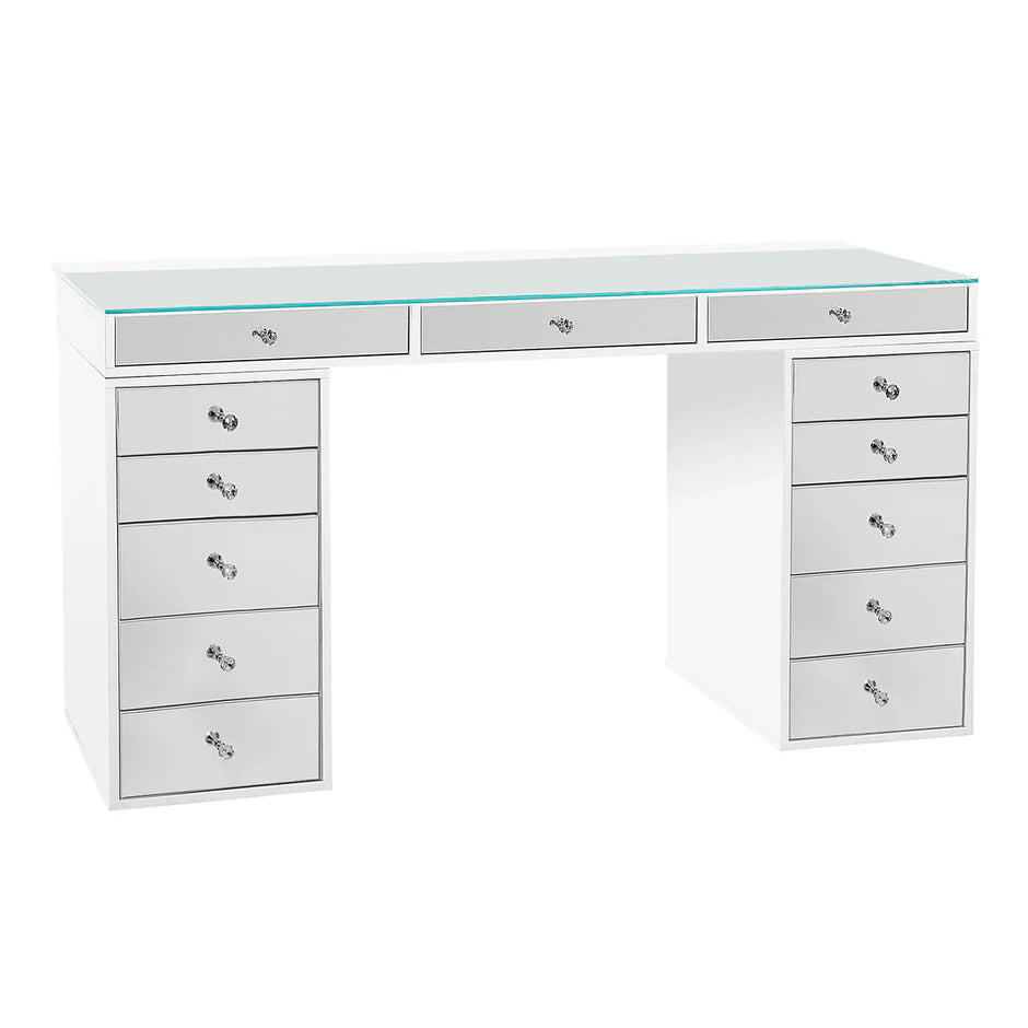 SlayStation Pro 2.0 Mirrored Tabletop + Vanity Mirror + 5 Drawer Units Bundle