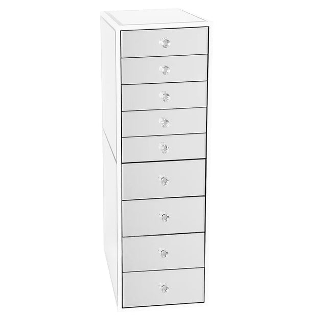 MUEBLE DE ALMACENAJE CON ESPEJO DE 9 CAJONES SLAYSTATION NEGRO PREMIUM CON ESPEJO