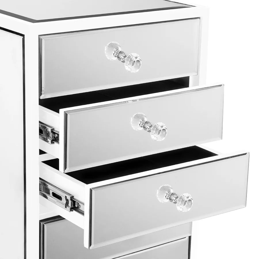 MUEBLE DE ALMACENAJE CON ESPEJO DE 9 CAJONES SLAYSTATION NEGRO PREMIUM CON ESPEJO