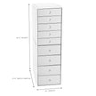 MUEBLE DE ALMACENAJE CON ESPEJO DE 9 CAJONES SLAYSTATION NEGRO PREMIUM CON ESPEJO