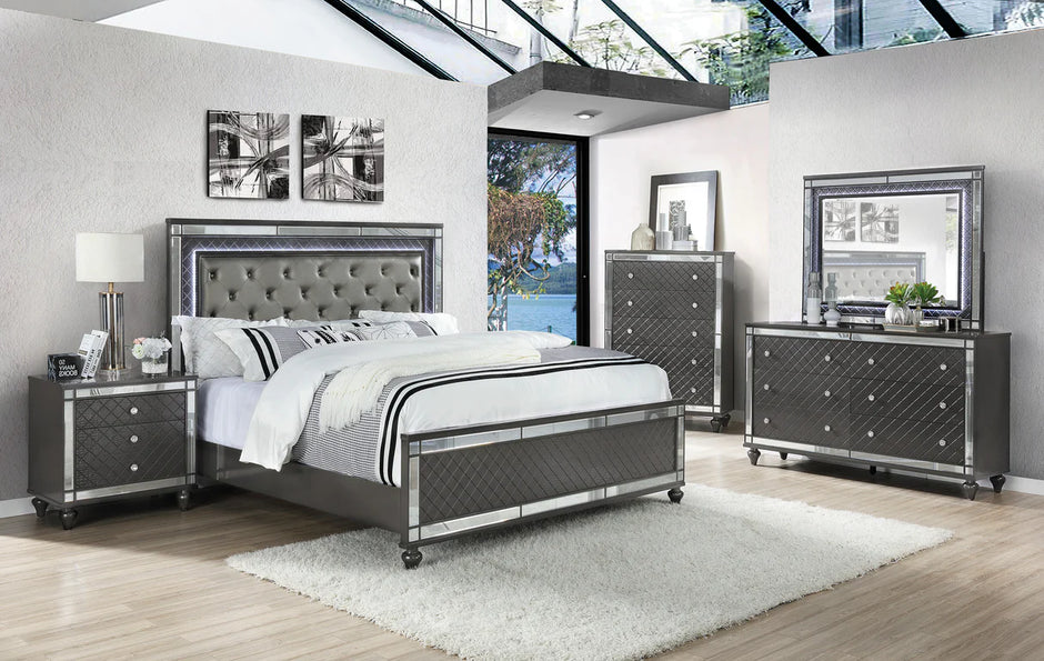B1670 REFINO GREY BEDROOM SET