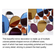 Abstract Irregular Colorful Pebble Wall Mirror